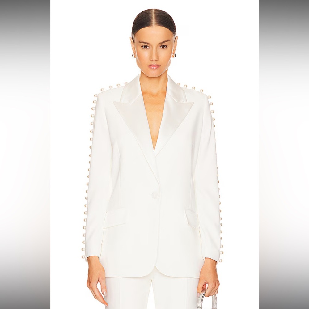 Nadine Merabi Charlotte Blazer White
